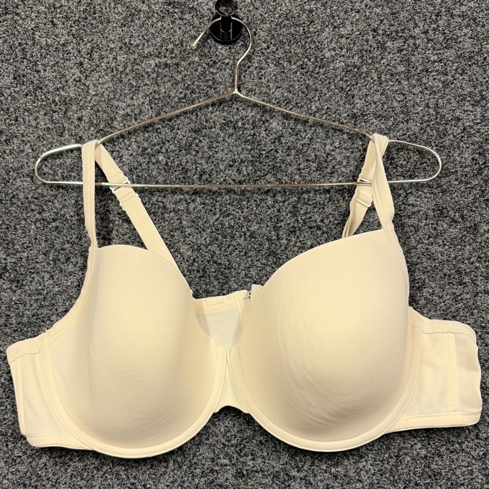 Cacique Bra Womens 46D Beige Full Coverage Underwire Smooth Plus Size Everyday